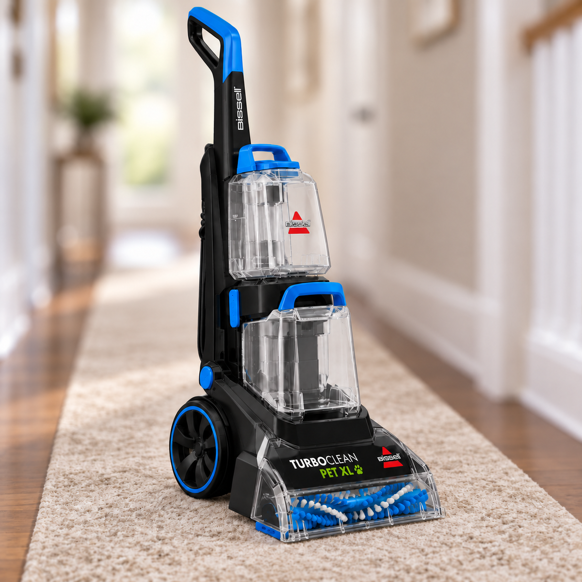 BISSELL TurboClean Pet XL 3746 on a hallway runner