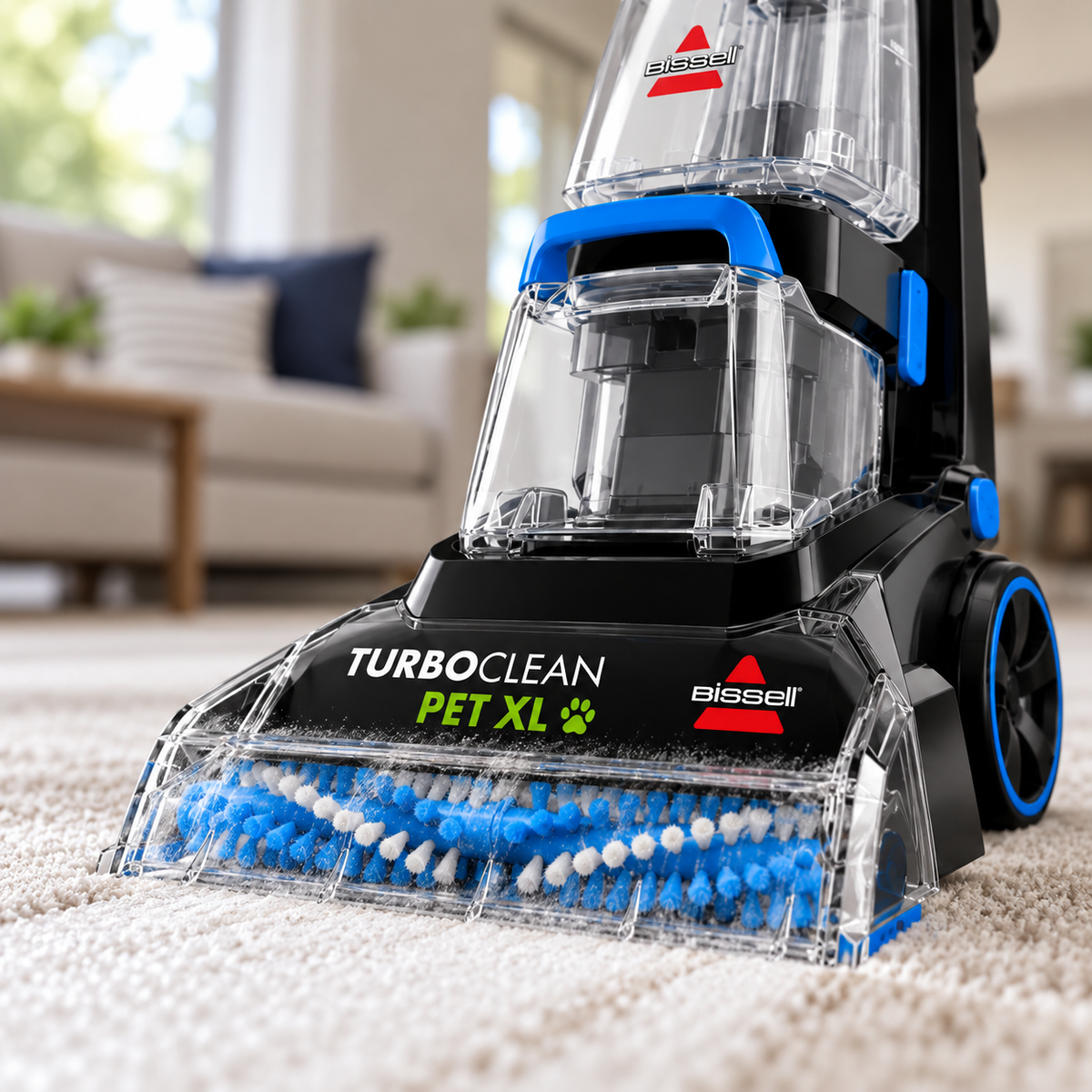 BISSELL TurboClean Pet XL 3746 closeup of the wide foot