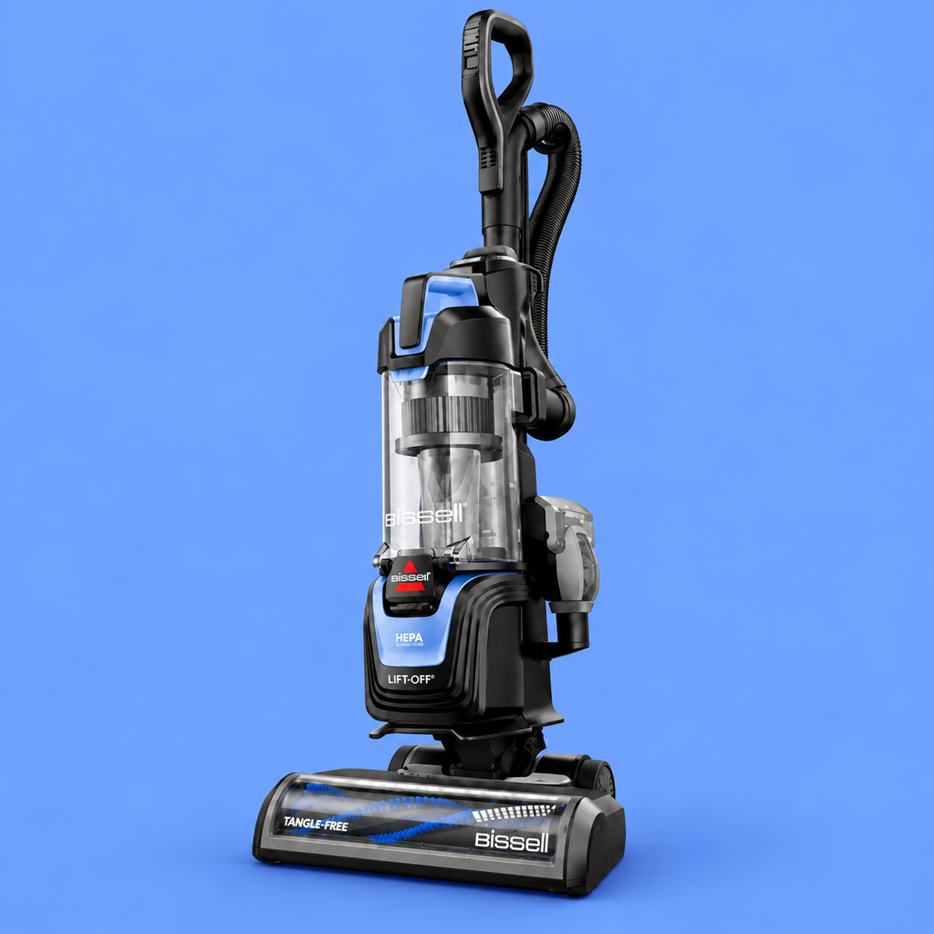 BISSELL Pet Hair Eraser 39883 on a blue backdrop