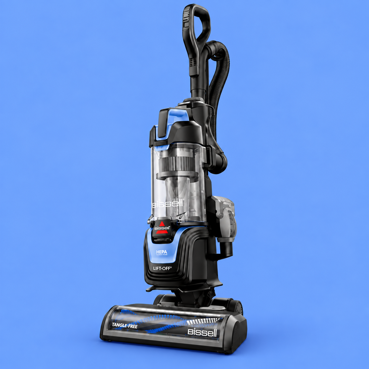 BISSELL Pet Hair Eraser 39883 on a blue backdrop