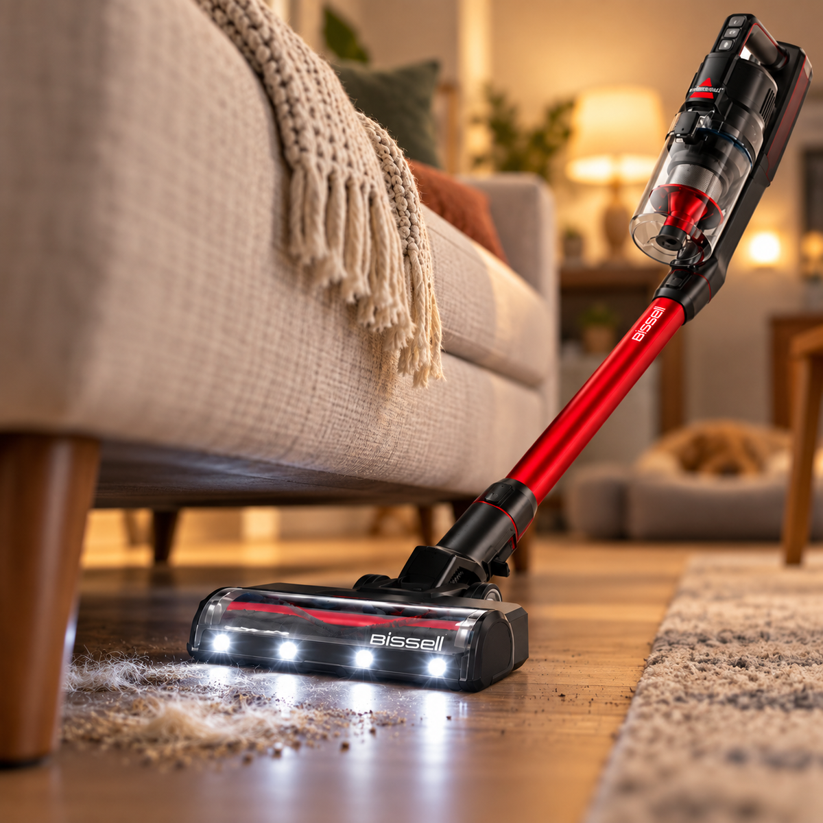 BISSELL PowerClean FurGuard 4137 under the edge of a couch