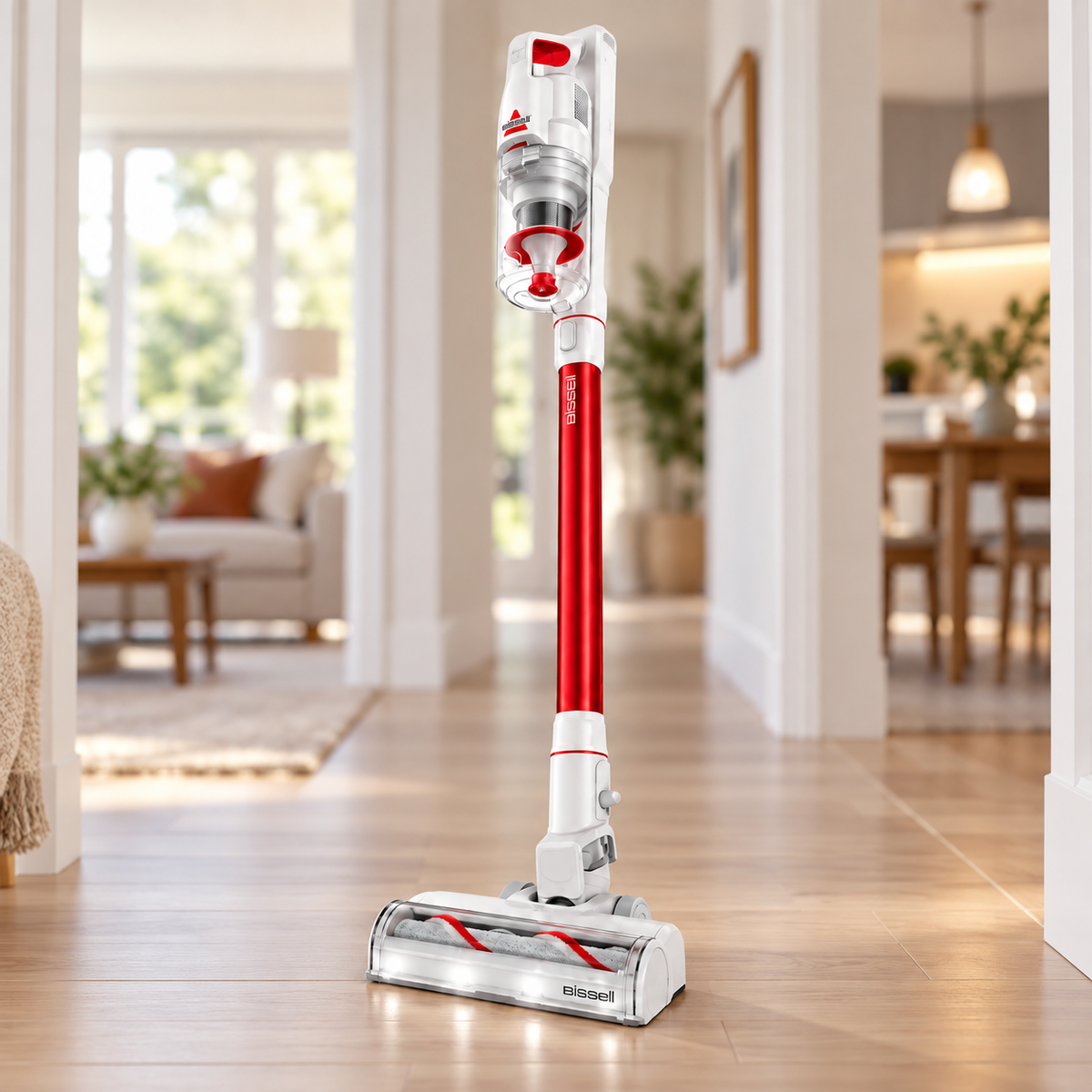 BISSELL PowerClean Swivel Head 4342 standing on its own in a hallway