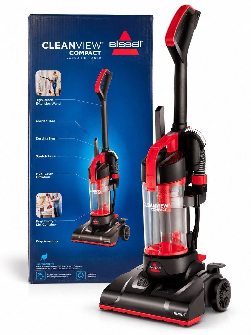 BISSELL CleanView Compact Upright Vacuum (3508T)