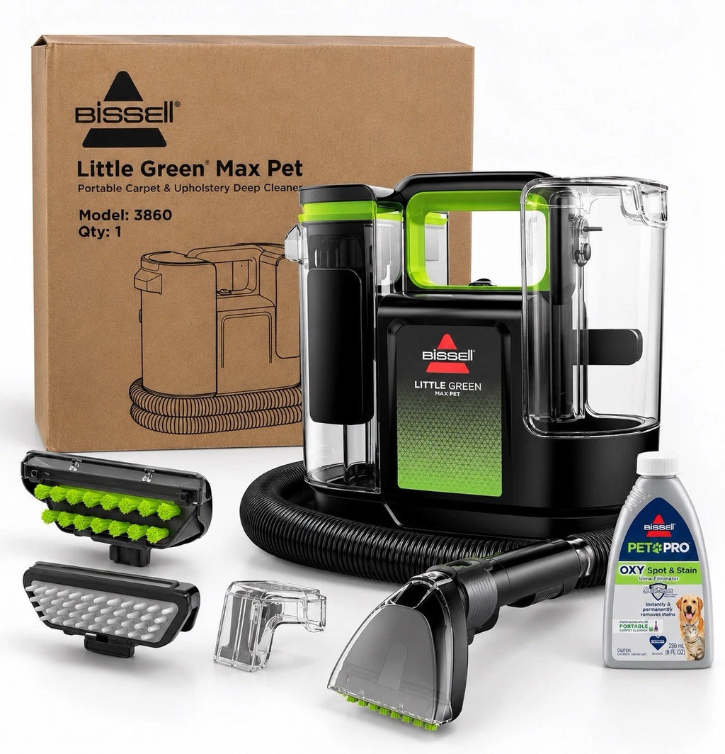 BISSELL Little Green Max Pet Portable Carpet Cleaner (3860)